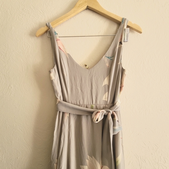 Show Me Your Mumu, Jenn Maxi Dress in Lily Showers, Grey, Size Small - Picture 8 of 11